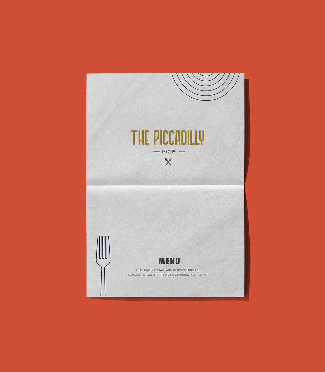 New menu for the rebrand of The Piccadilly in York, this delightful, cosy cafe/bar with a hidden escape room really is a treat. 

// Graphic Deisgn
