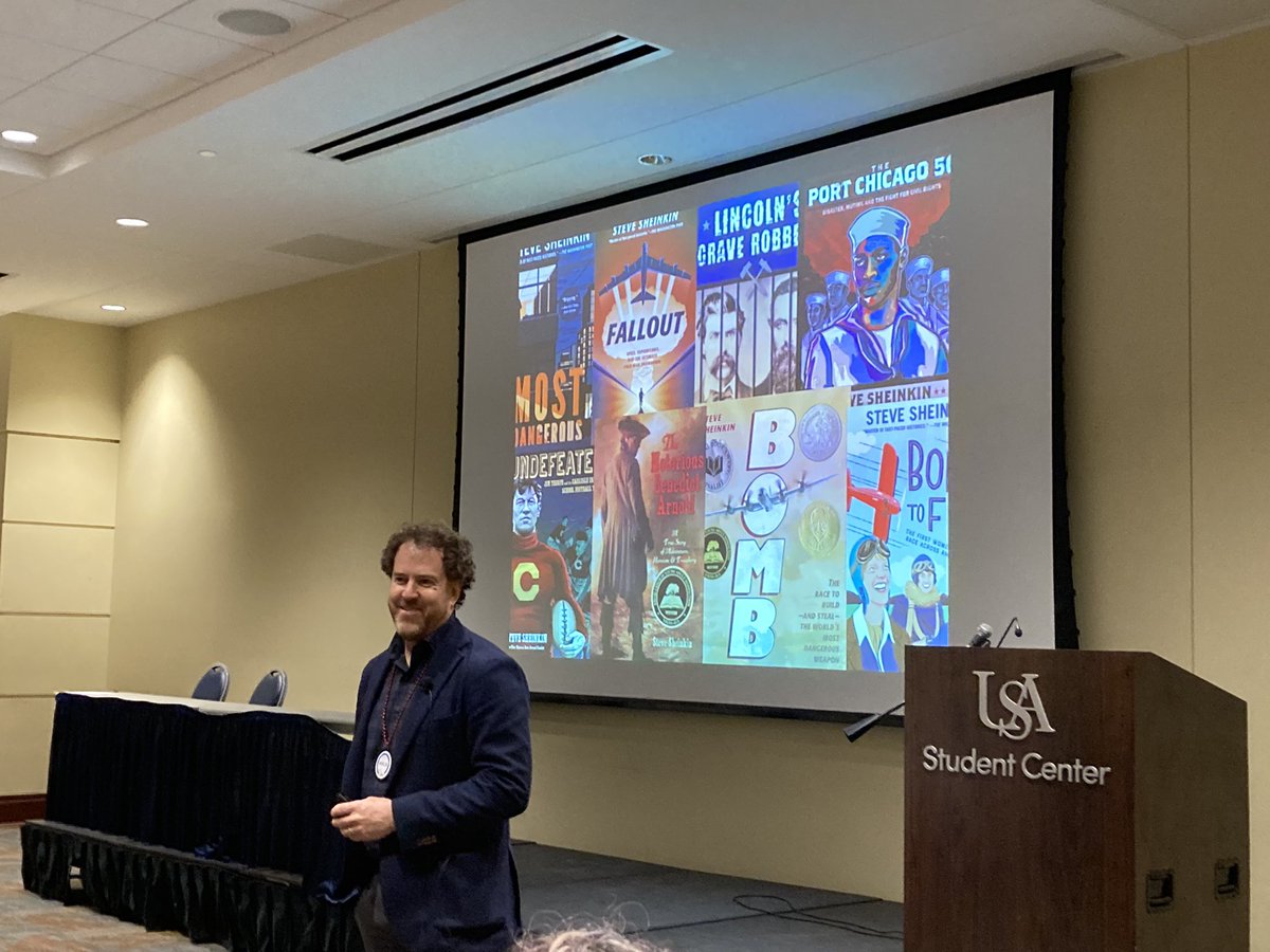 We are SO EXCITED to have Steve Sheinkin with us today talking about his award-winning nonfiction books. #ASLA22