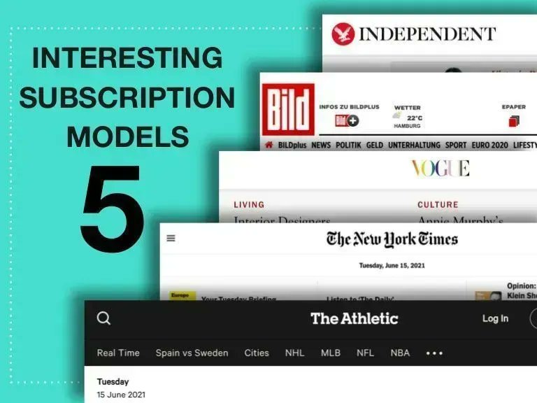 5 interesting subscription models implemented by well-known publishers bit.ly/3gvy2dO #presentation #slideshare #publishers #subscription #strategy #BMRTG #monetization #publishing #magazines