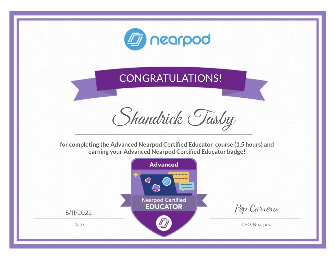 MrTasby's tweet photo. So this happened! #nearpodeducator #bpsbchat #edutwitter #edtech #nearpod @BPSBTech https://t.co/kMBMmHUUS0