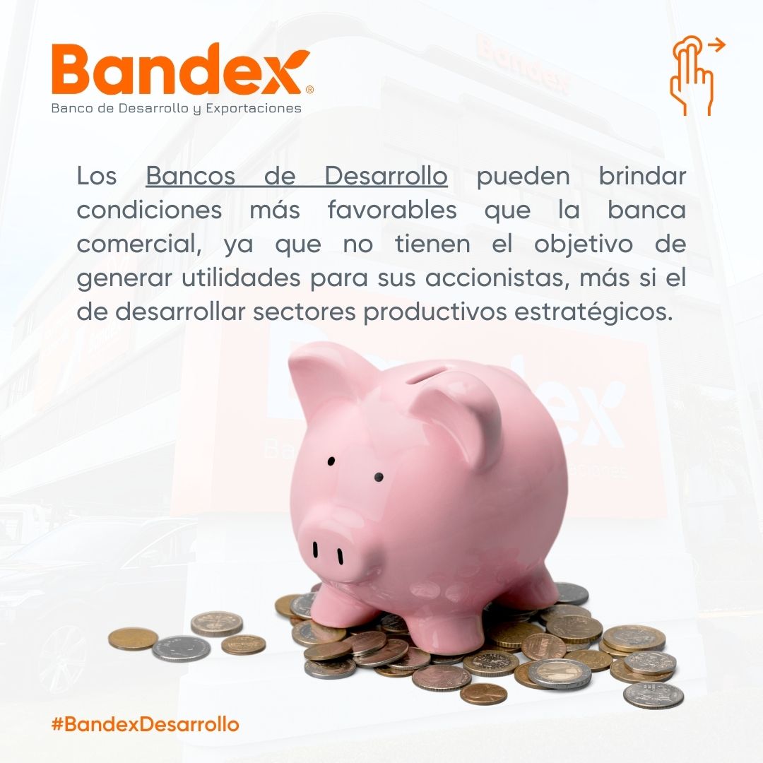 Bandex_RD's tweet photo. Los Bancos de Desarrollo pueden brindar condiciones más favorables que la banca comercial, ya que no tienen el objetivo de generar utilidades para sus accionistas, más sí el fin de desarrollar sectores productivos estratégicos.
#BandexDesarrollo
#BancadeDesarrollo #finanzas https://t.co/uepNNO3o8F