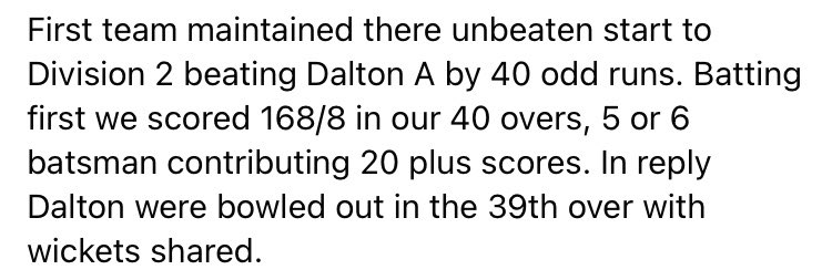 Vickerstown CC tweet media