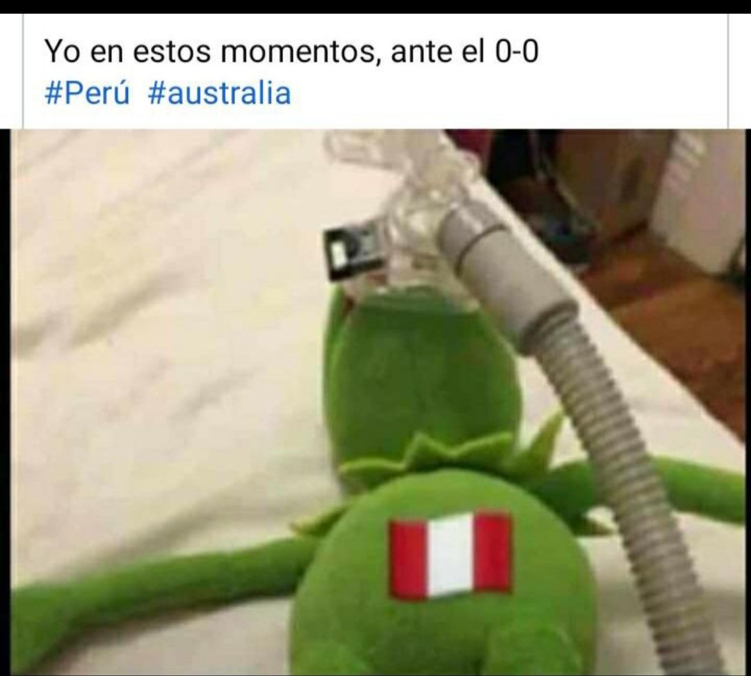 RamirezMedaly's tweet photo. Todos los peruanos en estos momentos🥲
Help!

#Repechaje
#PeruvsAustralia https://t.co/DNCYGp1Tsh
