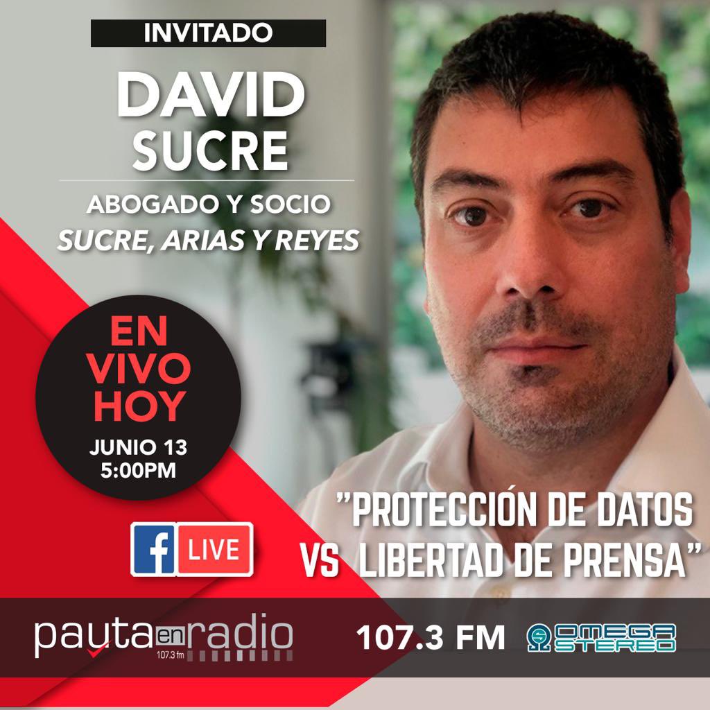 ¿Qué pasa cuando chocan dos derechos constituciones como son el de protección de datos (derecho individual) contra el de libertad de prensa y de expresión (derechos colectivos)? HOY a las 5 de la tarde por los 107.3 FM de <a href="/omegastereo1073/">Omega Stereo🎤</a>. LIVE por Facebook de Omega Stereo