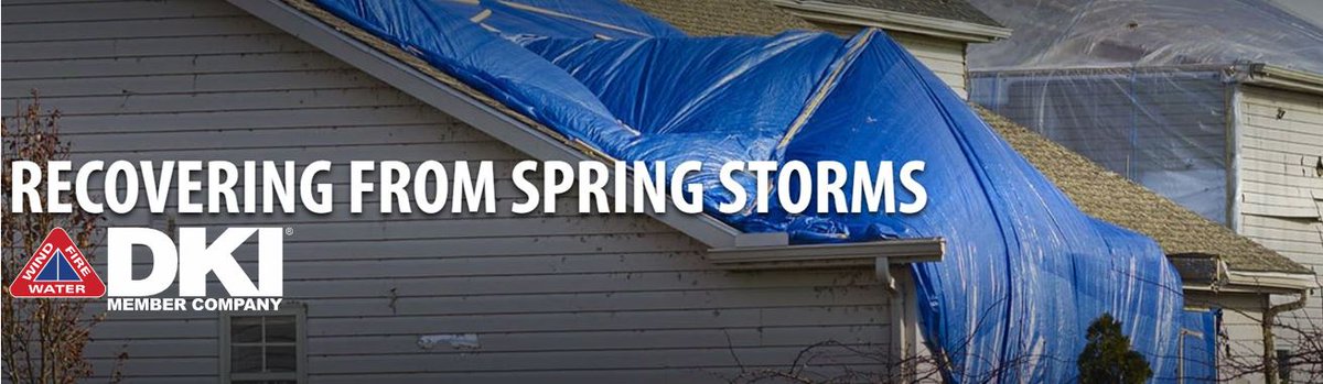Spring storm damage can wreak havoc on your home or business. DKI offers residential and commercial storm cleanup services nationwide. DKI wants to provide you some tips about what to do before, during, and after the storm.  bit.ly/3dPoMj4