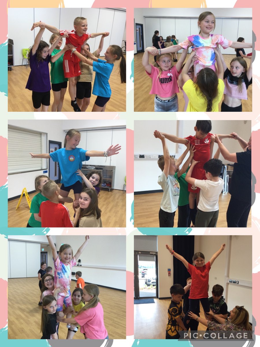 AbbeyPrim's tweet photo. We kick started our healthy living, healthy eating week with some cheerleading and pairs yoga today in Mrs Hanks’ Class. Who knew exercise could be so much fun?! #Teamyr4 #teamwork #smiles #believe #strength #trust #healthyliving #article24 #righttobehealthy @DanceWalesUK https://t.co/eLfXVsAut6
