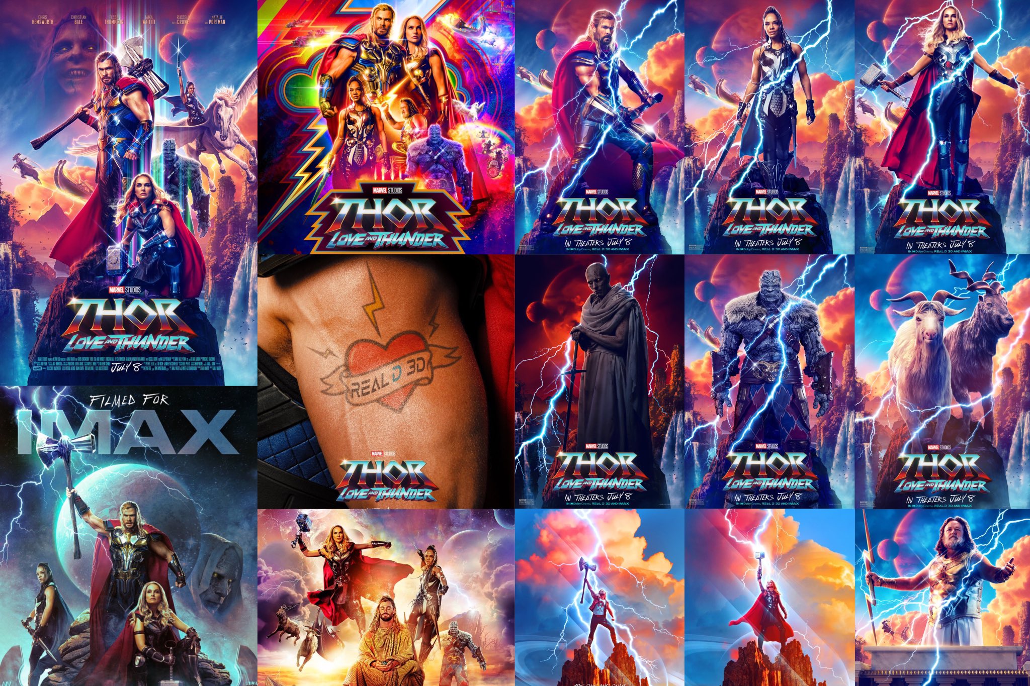 Thor: Love and Thunder News on Twitter: "All of the Thor: Love and