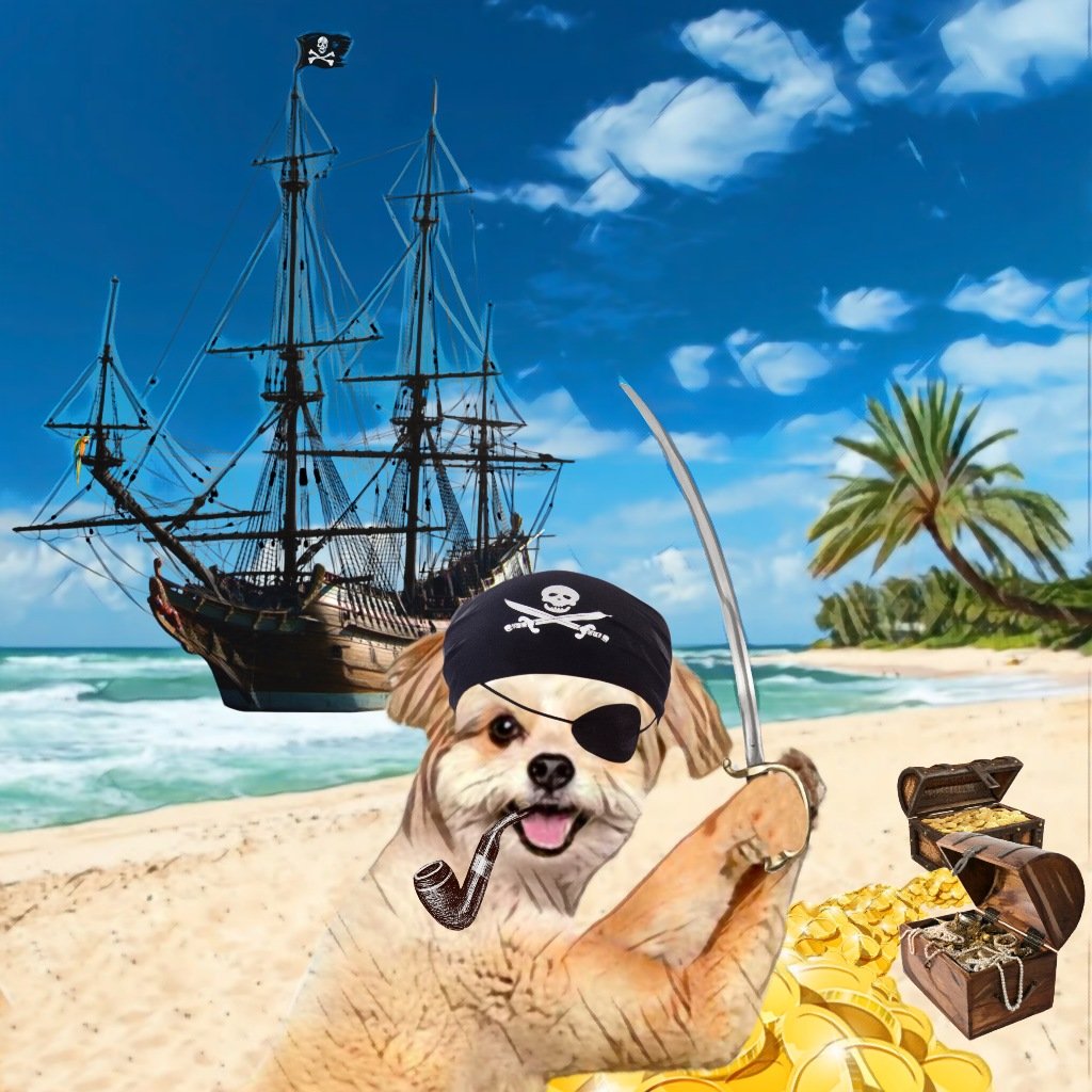 Our pirate defends his treasure from bee attacks 🐕🪙🐝

Gallery room#8 is coming on Wednesday🌐

#TheDog2245Pirate 🏴‍☠️

#NFTs #nftartgallery #NFTCommunity #opensea #nftcollectors #NFTartwork