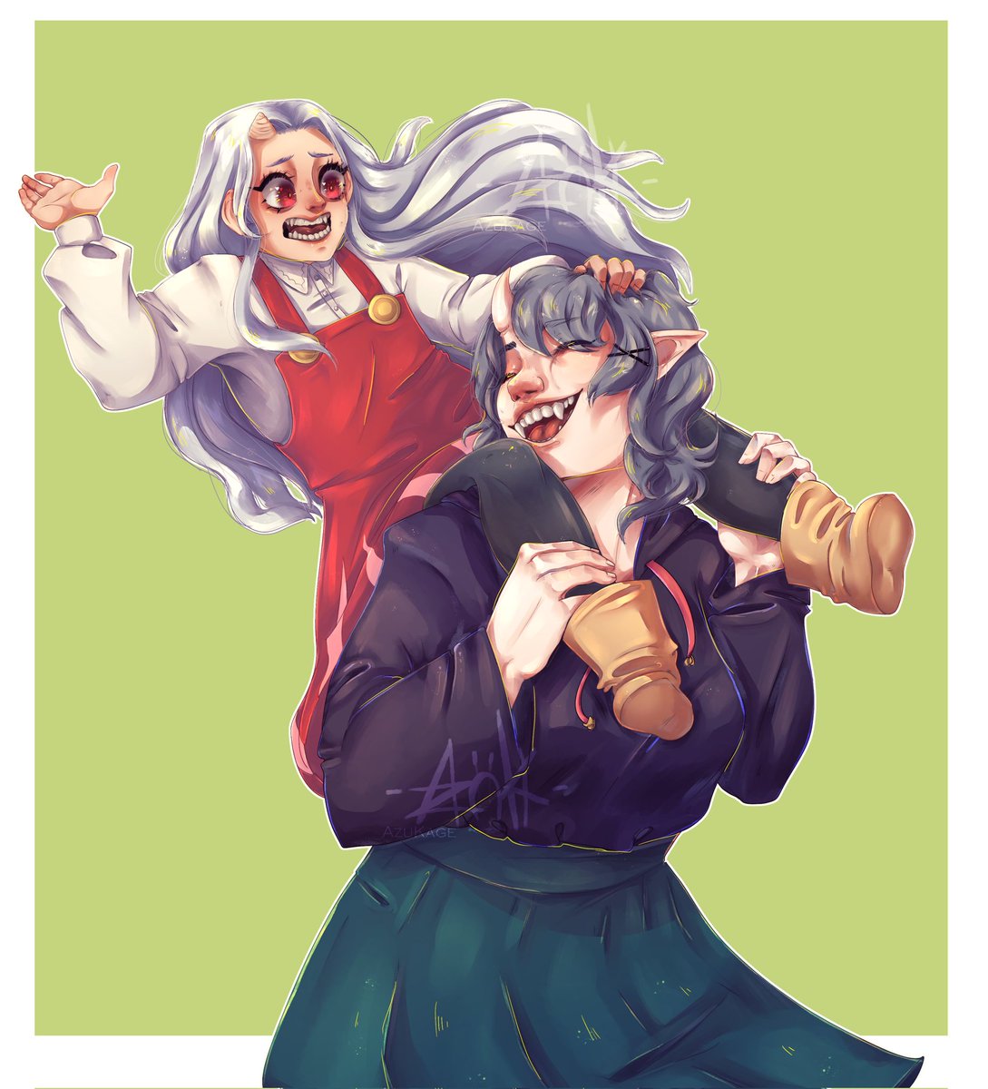 call me azu 🌿🌻 Commissions open!! tweet media