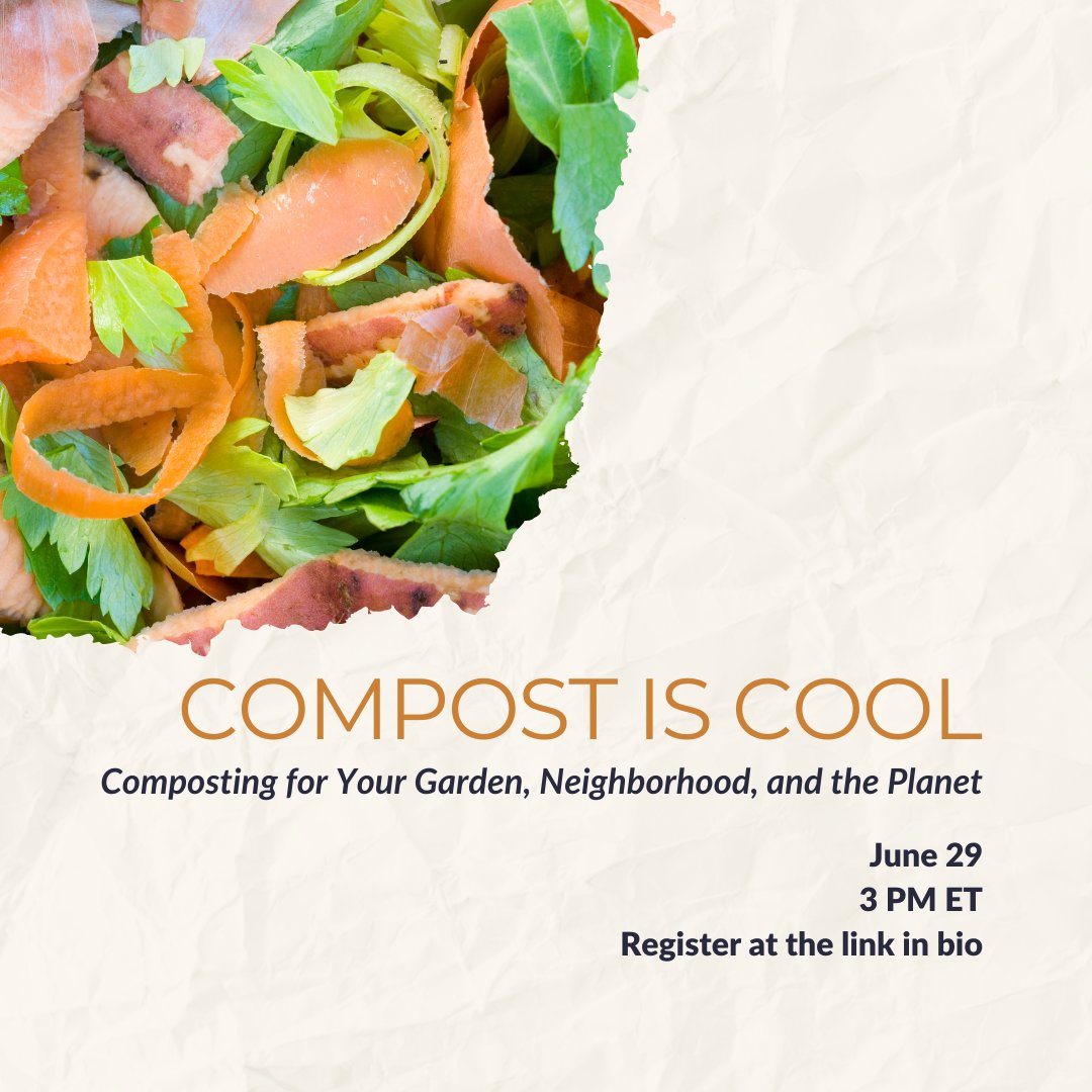 GreenAmerica's tweet image. Are you curious about composting but not sure where to get started? No fear, we&apos;re here to help! Join us on Wednesday, June 29th at 3 PM EST for our next #ClimateVictoryGardens webinar! bit.ly/3xKuKw0