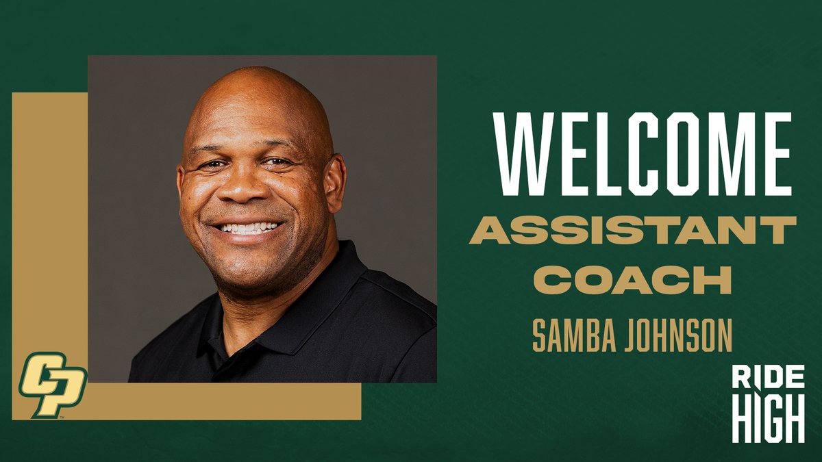 We are super excited to announce Samba Johnson as the first addition to our coaching staff! Coach Johnson brings more than 20 years of experience with him to SLO! #RideHigh

📰: bit.ly/3NNk7hN