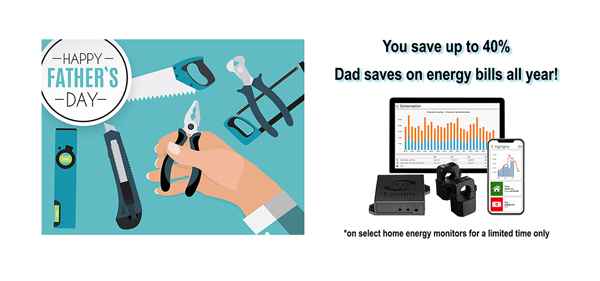 Give Dad the perfect Father's Day gift this year

You save up to 40% on Eyedro Home Electricity Usage Monitors - Dad saves on energy bills all year round!
eyedro.com/product/eyefi-…

Track, React, Save Money!

#fathersdaygift 
#fathersdaygiftideas 
#energyefficiency 
#energymonitor