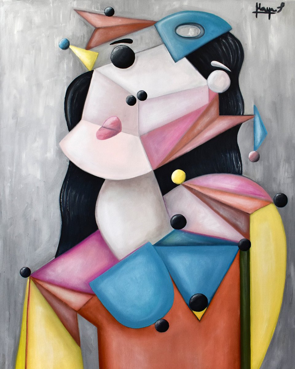 __Maya_S__'s tweet photo. @opensea My name is Maya.
I’m a digital and oil paint cubist artist. 
I love to paint portraits which depicts different human emotions and moods and love how the cubist style permits me to do that without boundaries or rules.
Hope people can relate to my paintings through my characters 🤍 https://t.co/HR41tgwN3V