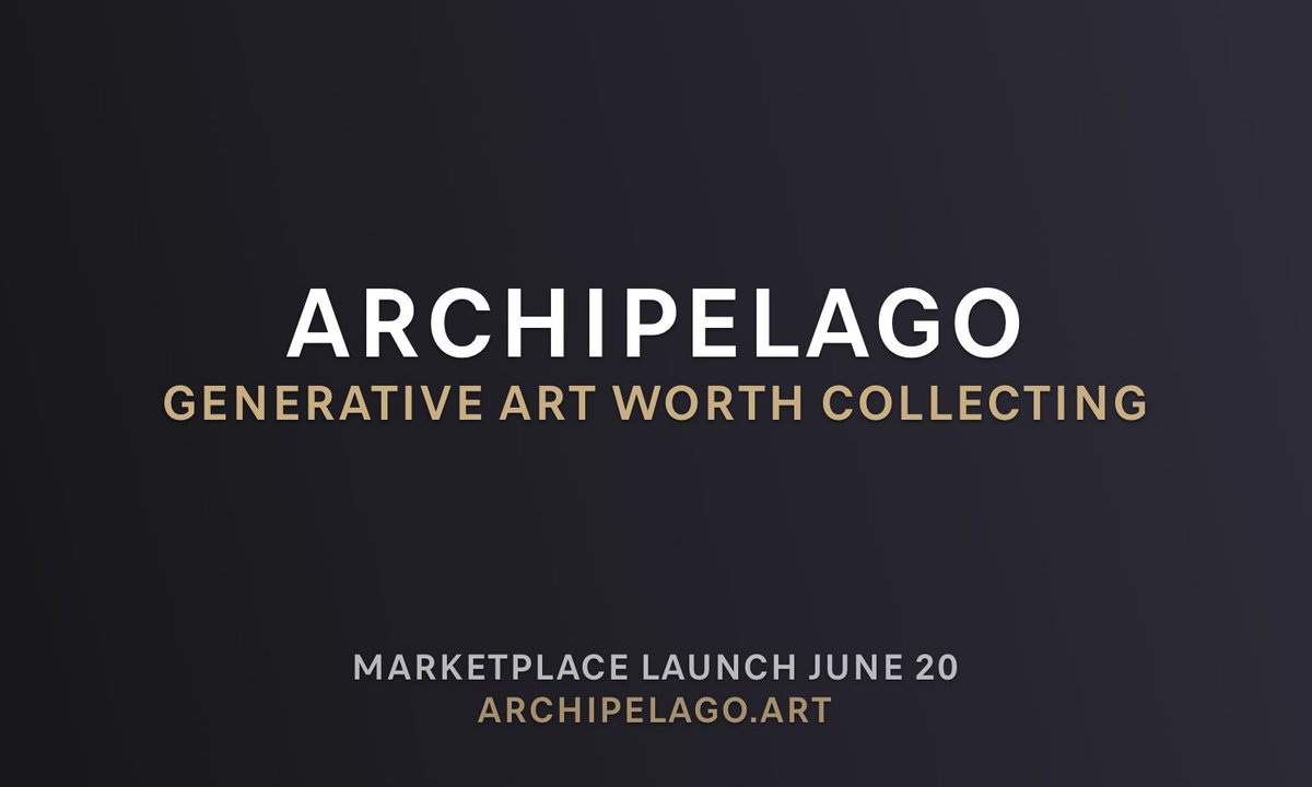 Archipelago.art tweet media