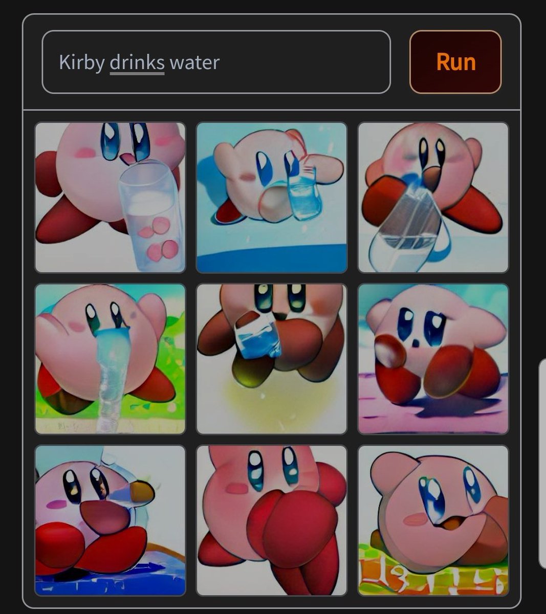AlishaUltra's tweet photo. Reminder to stay hydrated. ❤ #Kirby #drinkwater #dallemini https://t.co/k725y27Pw2