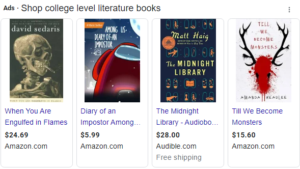 PoorOrpheus's tweet photo. Thanks, google. I did need the Among Us book Diary of an Impostor for my English 1020 class and I just couldn't remember its name. Greatly appreciated. https://t.co/y5taC9kZht
