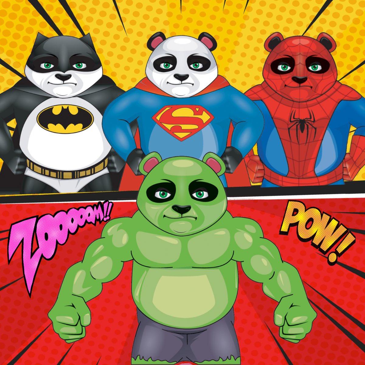 SuperPandaNFT's tweet photo. Bored of Apes??
Super Pandas🐼 are here to take over the NFT World

#NFT #NFTCommunity #NFTcollection #superhero #NFTProject https://t.co/Lr6AlGNwy3