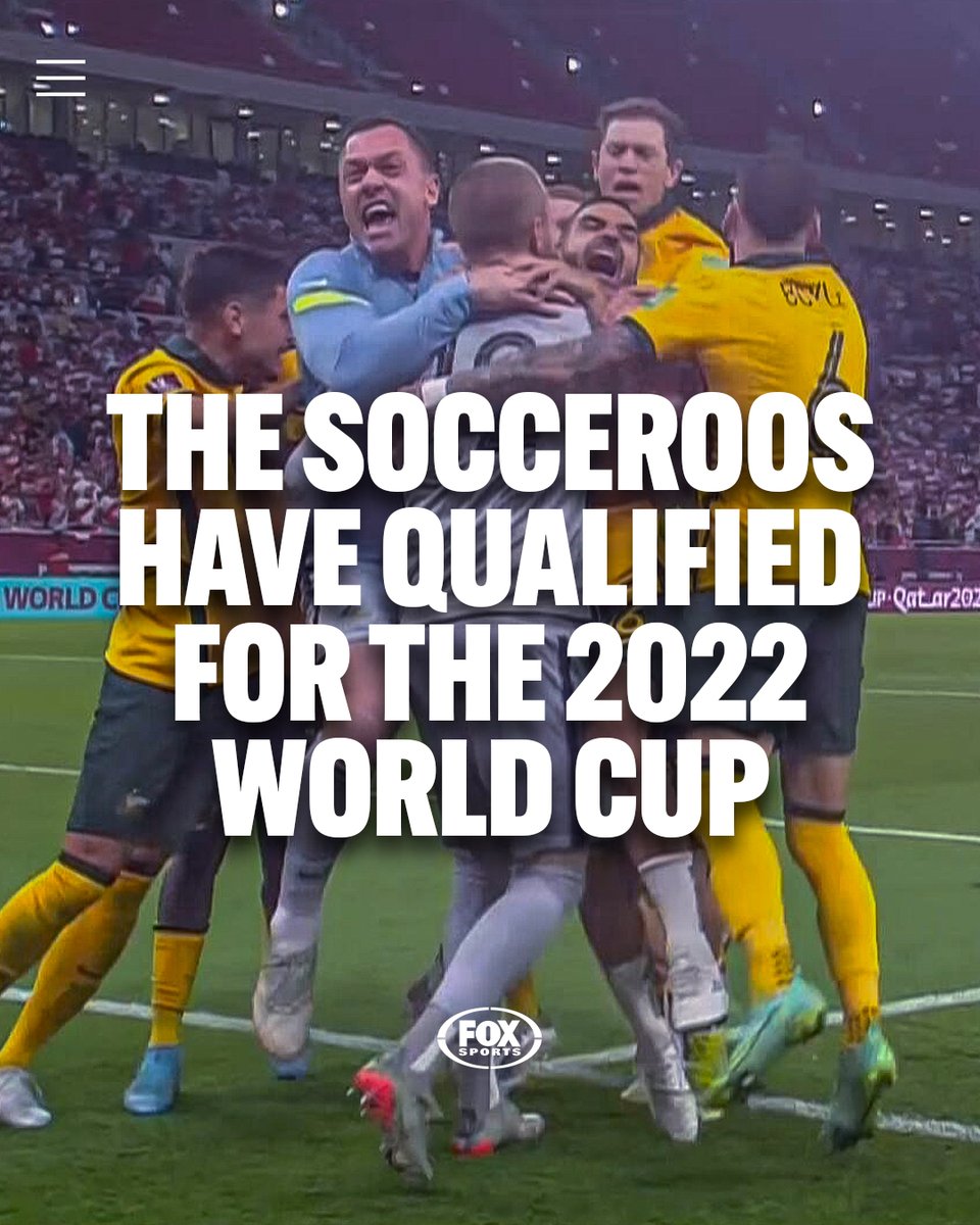 CAN YOU BELIEVE IT?!

The Socceroos have booked a place in the 2022 World Cup after downing Peru in a thrilling penalty shootout 🥲🥲🥲

STORY 👉 bit.ly/3mPfIPa