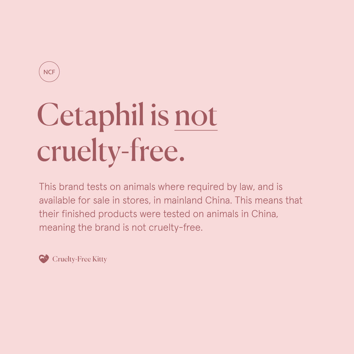 fjerkræ overskæg hoste Cruelty-Free Kitty on Twitter: "Unfortunately, Cetaphil is not a cruelty- free brand. ❌ However, you can find gentle alternatives that are suitable  for the most sensitive skin from other brands including Acure, Ceramedx,