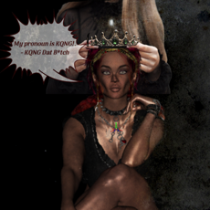 KQrowndKQingdom's tweet image. My Pronoun is KQNG! - KQNG Dat B*tch!

#kqrownd #kqingdom #BornKQNG #DatBitch#KQNG #pronoun #lgbtq #pride #king #queen #crown #MondayMotivation #art #animation