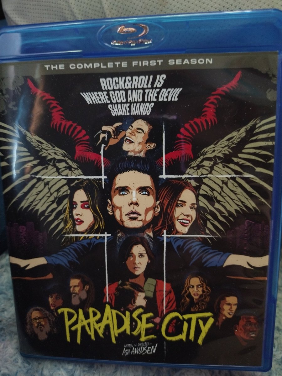 Hey @andyblack Finally got my copy of season 1 of @paradisecitytv to go with my 'American Satan' movie! #paradisecity #americansatan