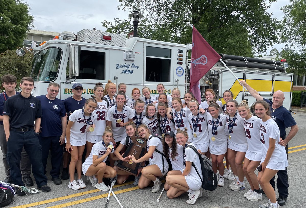 Congratulations Conestoga Girls Lacrosse team on your PA State Championship ⁦win! ⁦@PIAASports⁩ And big shout out to the ⁦@PaoliFire⁩ Co for the lights and sirens parade to bring them home! Could not be prouder of you ⁦⁦⁦⁦@BrookeBraslow⁩ !
