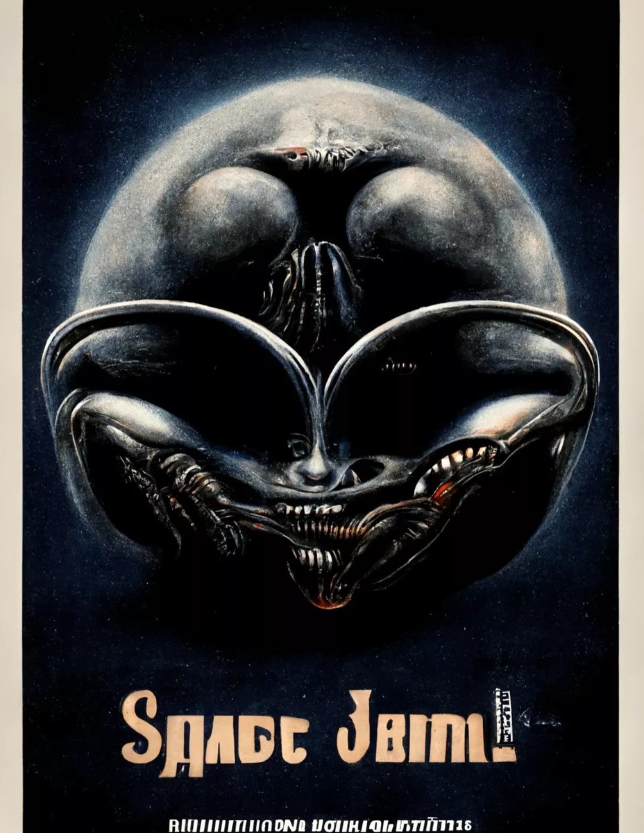 space jam, hr giger, movie poster