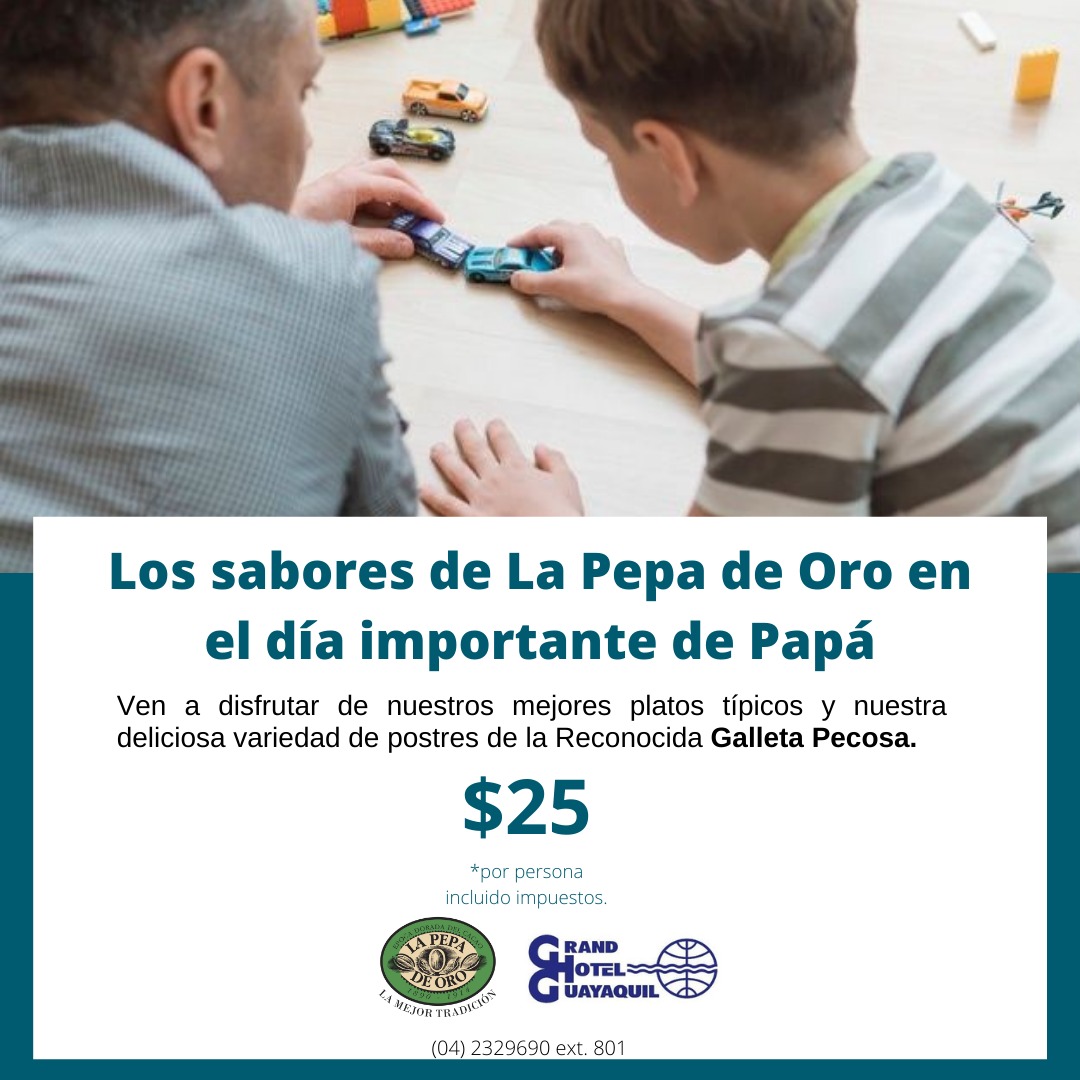 Festejemos a papá, complácelo con la mejor gastronomía local en La Pepa de Oro🥳❤️✨