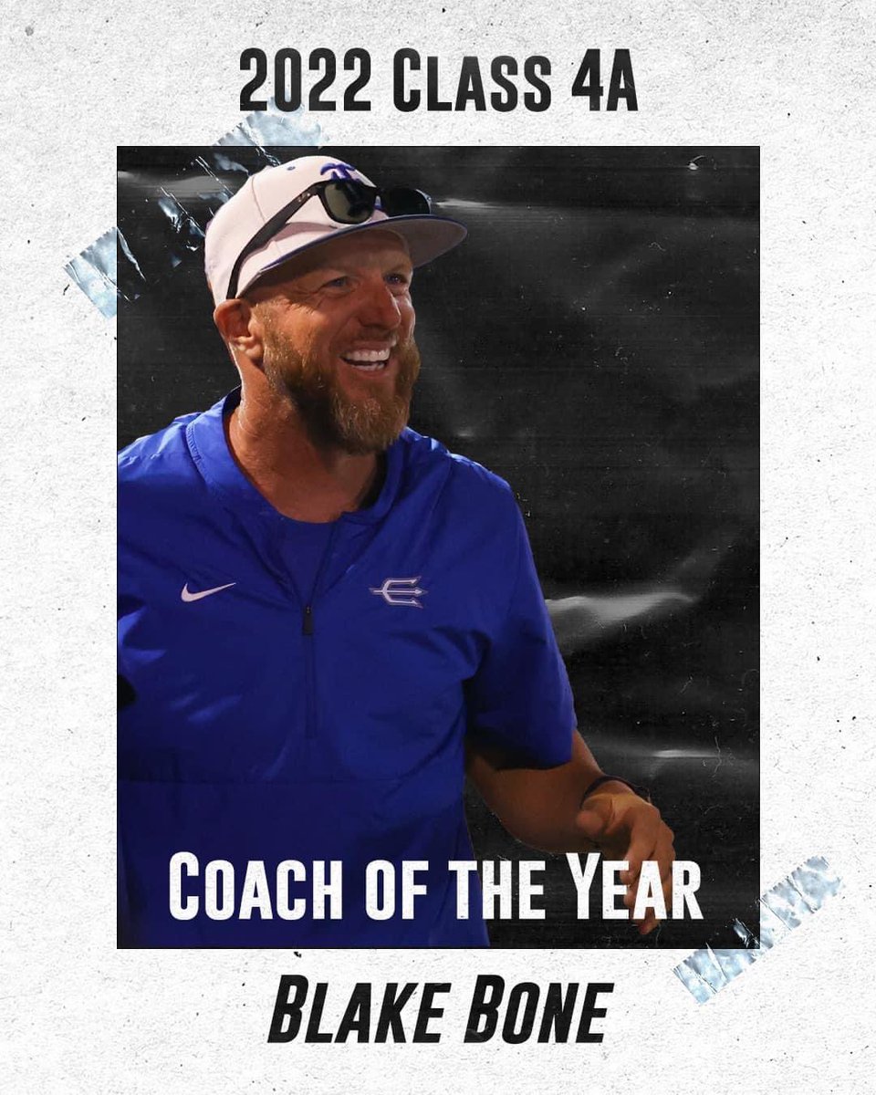 And also to Coach Bone for being the 4A Baseball Coach of the year!