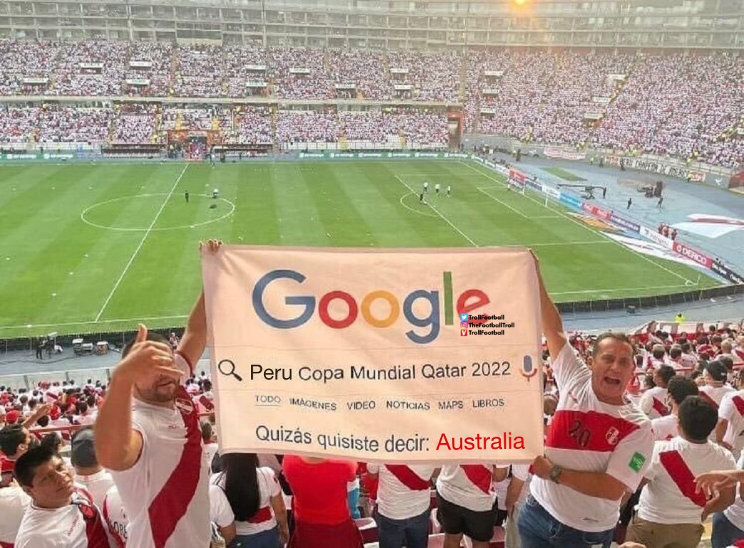 RT @TrollFootball: Australia defeats Peru to reach #WorldCup2022 https://t.co/fJtYbn8kEe