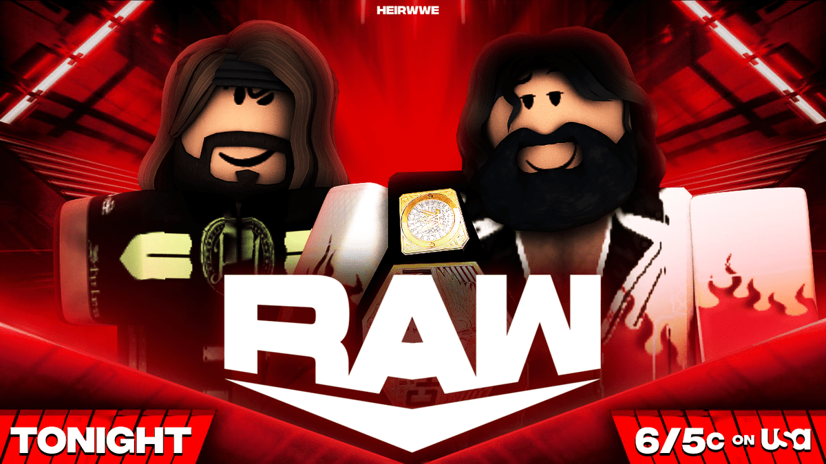 WWEOnRoblox's tweet photo. Contract Signing between @RollinsRBLX and @AJStylesP1RBLX KICKS OFF #WWERaw 

TONIGHT at 6:30 PM ET! https://t.co/lO8RFRurbz