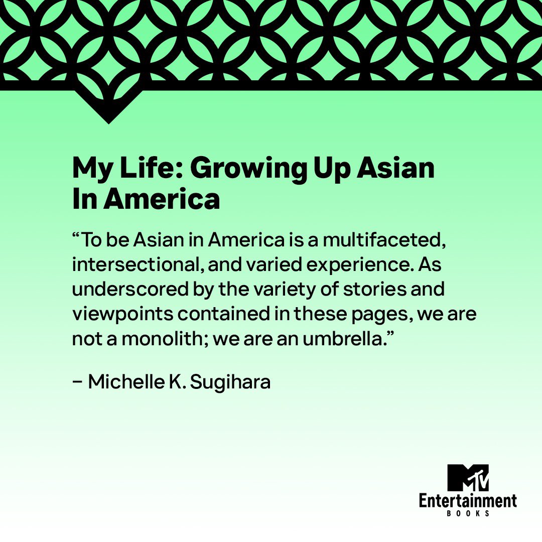 “We are an umbrella.” ☂ 

You can order your copy of #MTVMyLife: Growing Up Asian In America at bit.ly/CAPEMyLife.