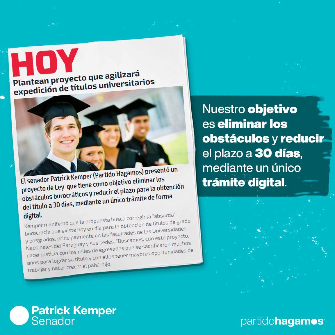 patrick_kemper's tweet photo. Queremos que el estudiante recibido deje de sufrir y obtenga su título en 30 días. Ayúdanos a hacer esto posible difundiendo esta campaña y formando parte de futuras acciones. #quieromititulo 🇵🇾✌🏼

Más información: 0971100123 https://t.co/Y8O1Ay8XOC