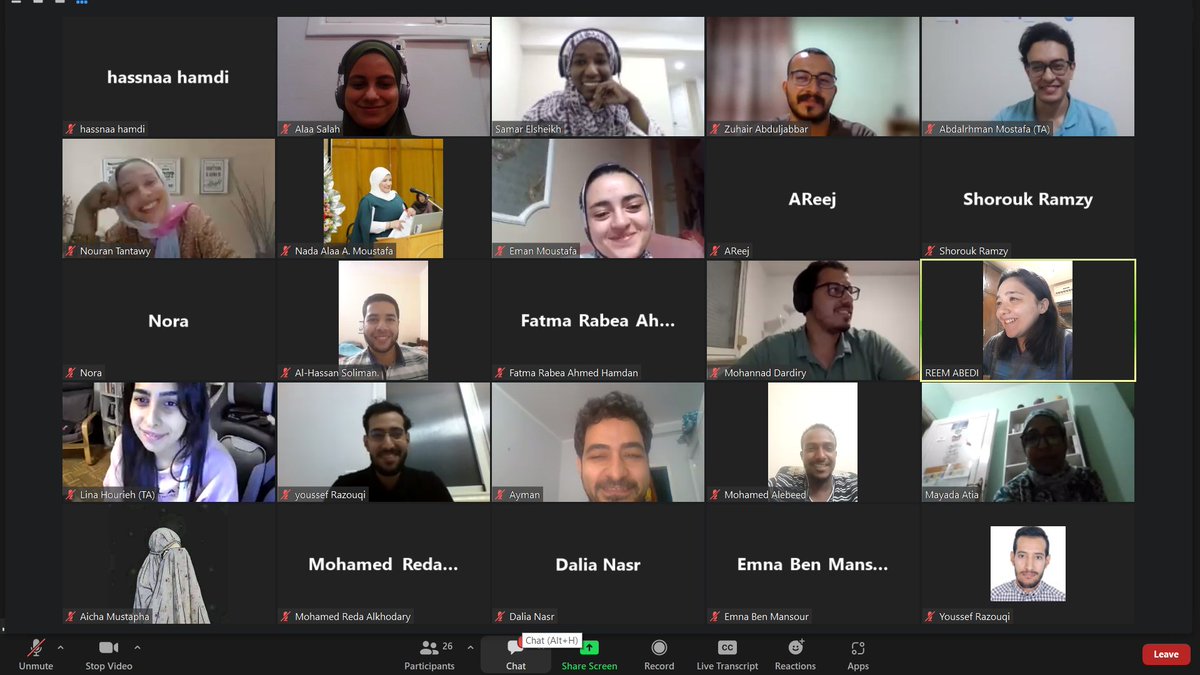 ArabsInNeuro's tweet photo. All smiles in #ArabCompNeuro22 ๐๐ง
This how we started our first day.
Amazing students! Amazing TAs! Amazing instructors! Amazing environment! ๐ฅณ๐ฅณ
#AiNs #ArabsinNeuro #neuroscience #computationalneuroscience https://t.co/0ohHRA8buY