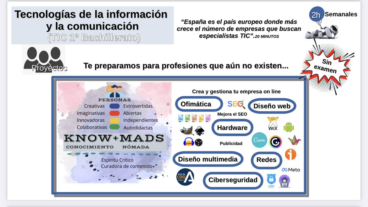 mecky1972's tweet photo. Cuál es la diferencia entre “TIC” y “diseño digital y pensamiento computacional” Ambas #optativas en #1bach #LOMLOE https://t.co/lYTvfcwYGA
