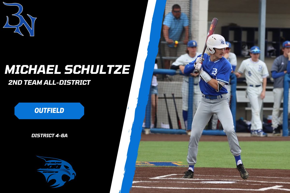 Congratulations to Michael Schultze on your District 4-6A All-District team selection!