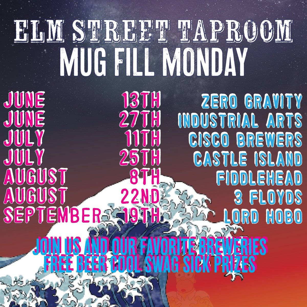 Muggers! <a href="/zerogravitybeer/">Zero Gravity Beer</a> will be here tonight, 6-8PM buying beers for muggers and giving away swag 🎉 And mark your calendars for the next Mug Fill Mondays coming up! #davissquare