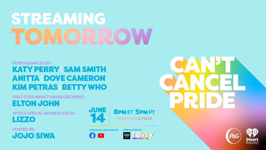 BRainbowCenter's tweet photo. TUNE-IN STARTING TOMORROW!!  https://t.co/QV1GhSS67j
 @iheartradio @proctergamb
#CantCancelPride! Catch the show on June 14th at 6pm MT / 5pm PT on iHeartRadio’s Facebook,
YouTube, &amp; TikTok and on @RevryTV as we raise funds for some incredible organizations! https://t.co/GvH9YcqvRU