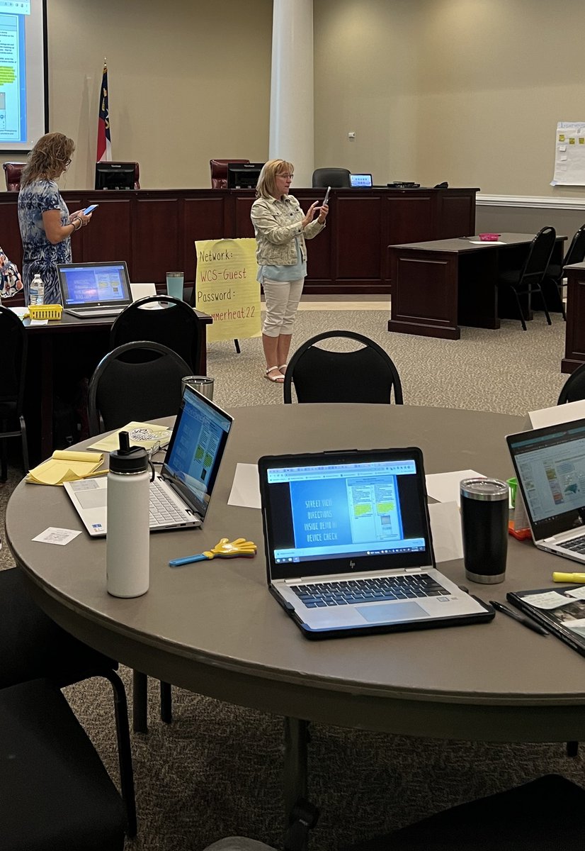 jesespo's tweet photo. It’s a great day for #NCVR adventures! @braveneutrino is #amazing!  These awesome educators are learning how Ts &amp;Ss can #create #VR adventures in @ThingLink_EDU to incorporate #literacy #engagement  #content @mjlasher2 @NWRESA https://t.co/vvCS1wq8nr