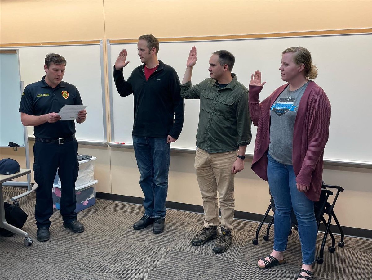 Edina1275's tweet photo. We are excited to announce the 3 newest members of Edina Firefighters IAFF Local 1275! President Jacobs was honored to swear in Braden, Nick and Megan on June 4th! Congratulations and we are excited to have you a part of our organization!

#IAFF #paramedic #firefighter https://t.co/B6u0LLKmWA