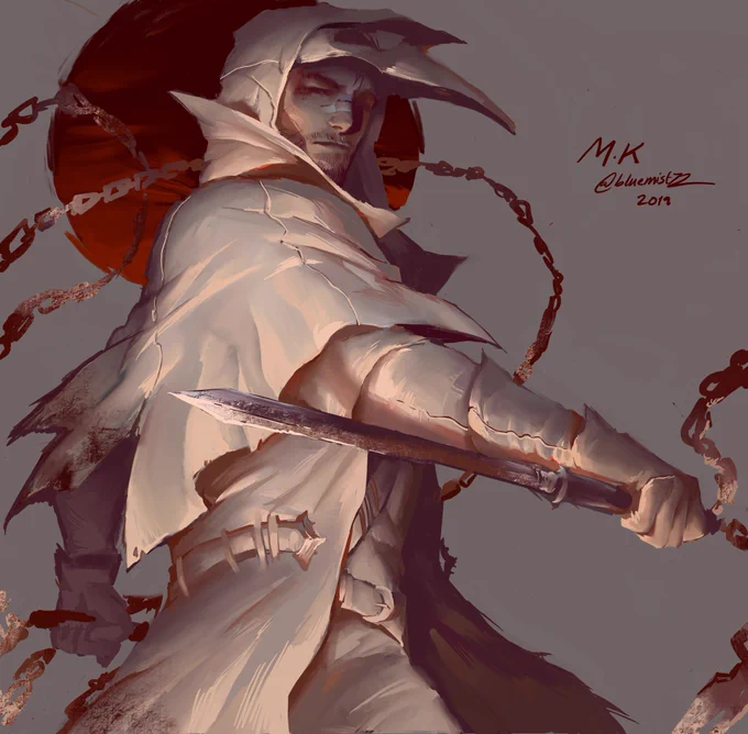 Some #MoonKnight x #Bloodborne fanart I did back in 2019 💖 It's nice to see new fans and appreciation for him this year! ~ 😇 