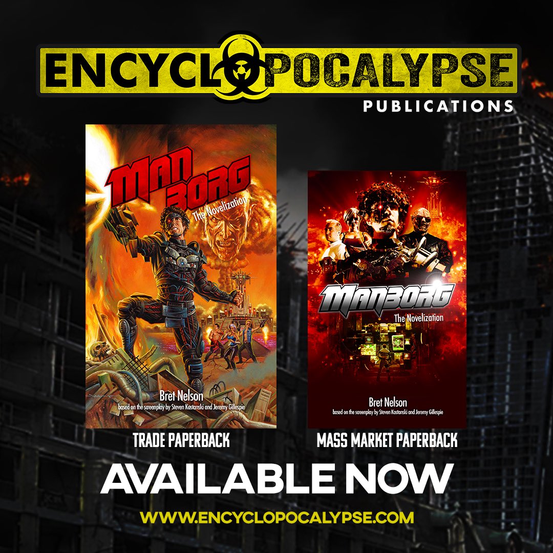 EnPocalypsePub's tweet photo. Choose your fighter! (Or pick both!)
MANBORG: The Novelization is OUT NOW!
Retro Mass Market Paperback: https://t.co/xWEoxq22Ne
Trade Paperback: https://t.co/2kpR5nnpZx
#manborg #astron6 https://t.co/Kur2Fz0D5p