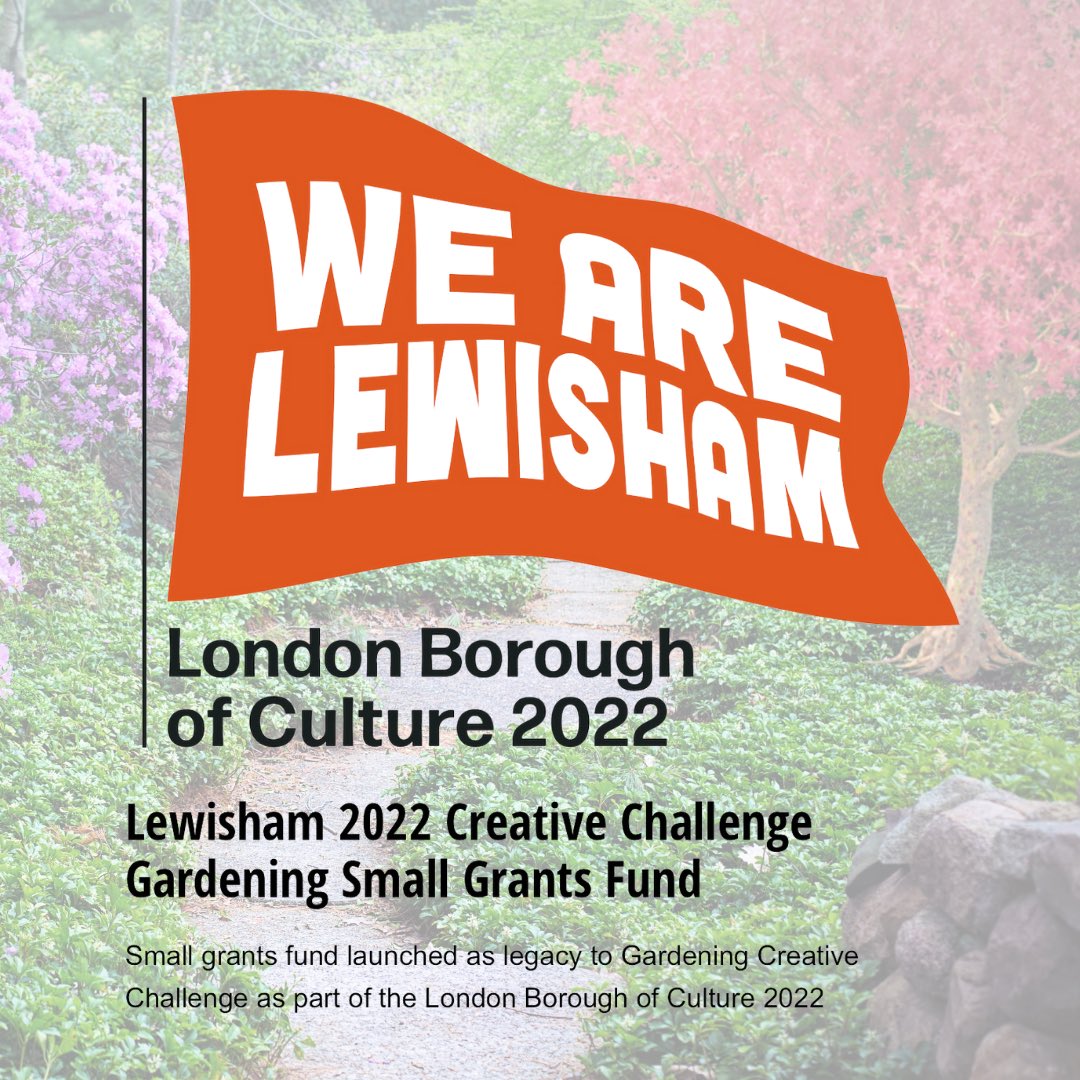🌳COMMUNITY GARDENS SMALL GRANTS 🌺 

Do you volunteer or run a community garden or green space in Lewisham?

As part of our year as London’s Borough of Culture WeAreLewisham are offering grants to community groups of up to £300.

Find out more by checking out the link in the bio