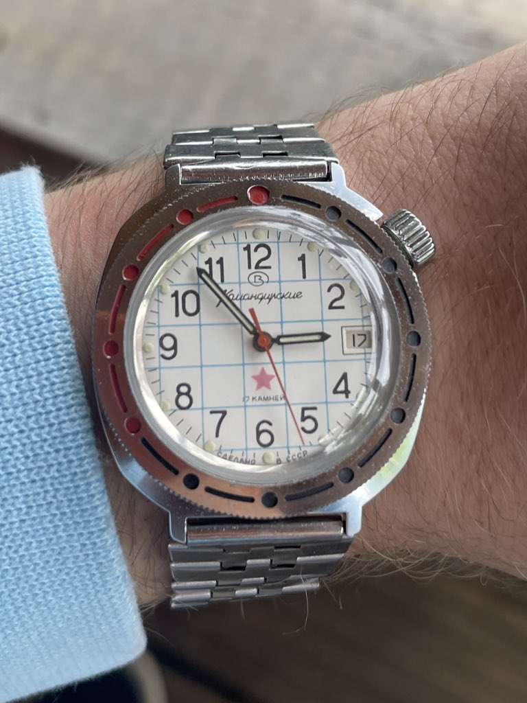 Very Soviet watch. ussrwatchdatabase.com/product/vostok…