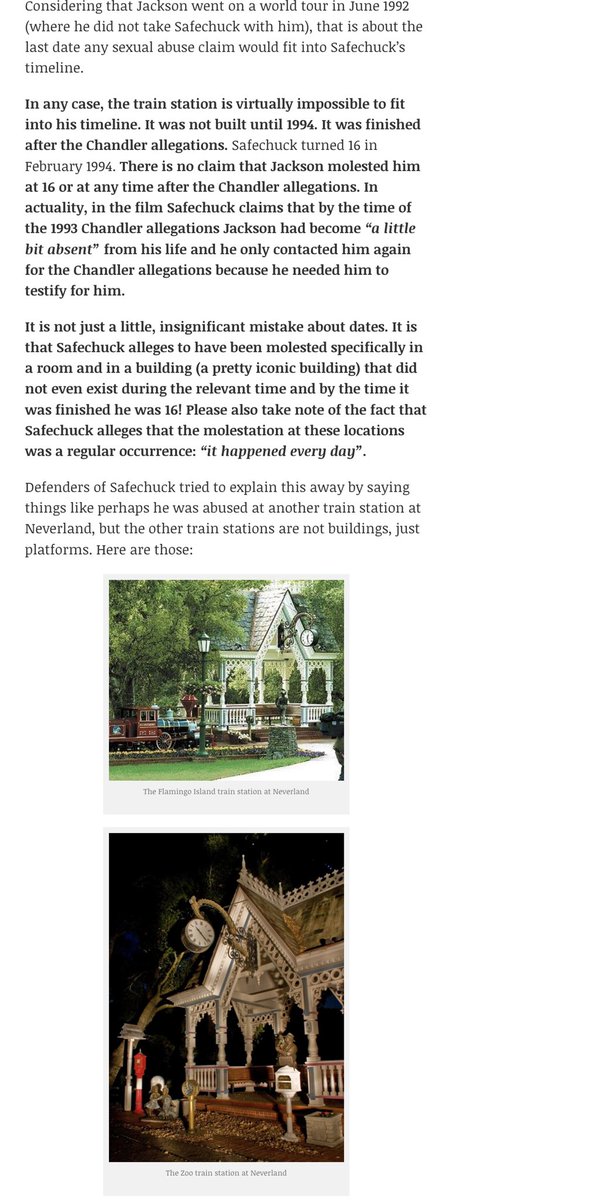 FAQ: What about the Leaving Neverland train story? 2/8