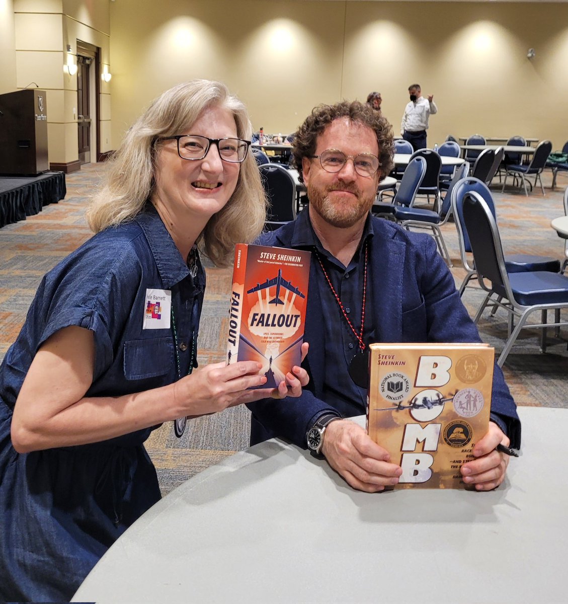 Steve Sheinkin shared writing techniques, information, and interesting history at the ASLA Summer Conference <a href="/ASLAlib/">ASLA</a> <a href="/SteveSheinkin/">Steve Sheinkin</a> <a href="/aasl/">AASL</a>