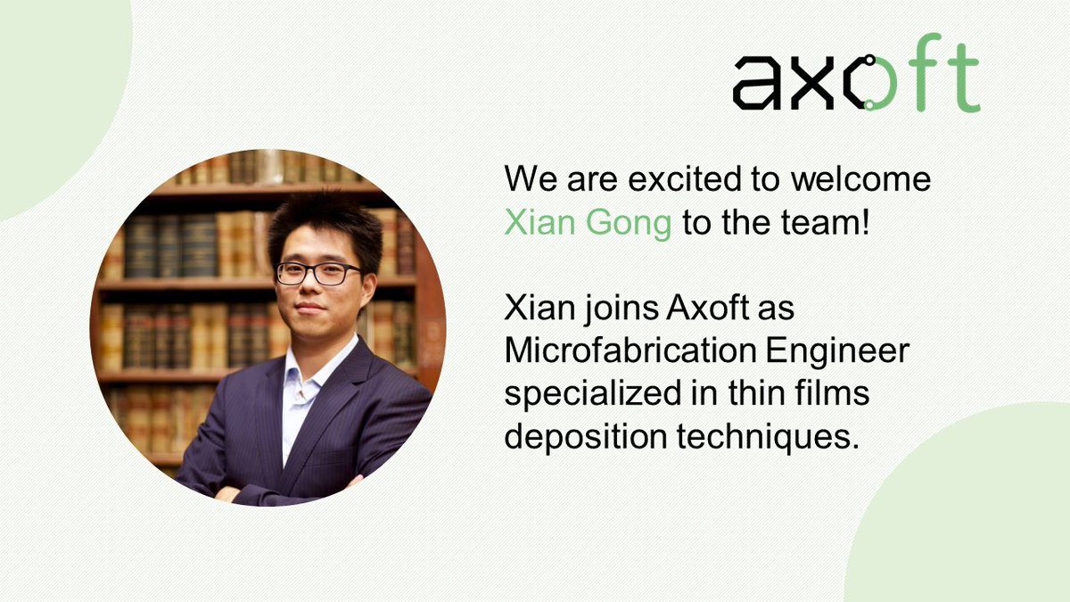 Another great addition to the team starting today. Welcome to the team Xian Gong!