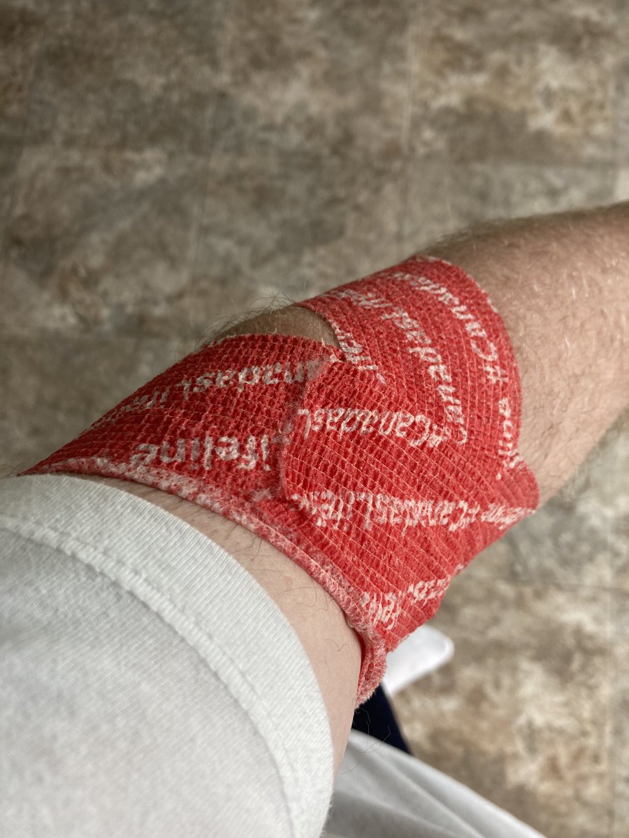 Donation #7! Thanks to all the people who run the clinics so smoothly and efficiently! ⁦<a href="/CanadasLifeline/">Canadian Blood Services</a>⁩ ⁦<a href="/hamiltonfire288/">Hamilton Firefighters 🇨🇦</a>⁩ @nomo2005