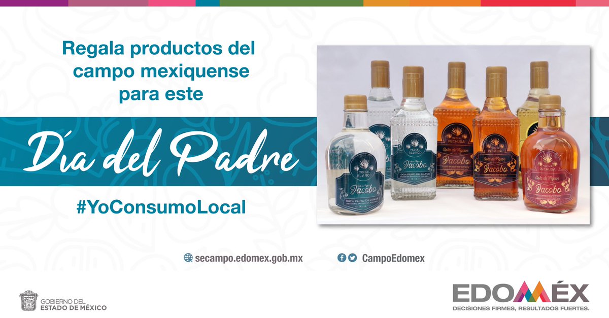 Para este #DíaDelPadre regala productos del #CampoMexiquense, una excelente opción es el mezcal. Consume local y apoya a las y los productores de la entidad.
#RegaloParaPapá
#LaTierraQueNosUne