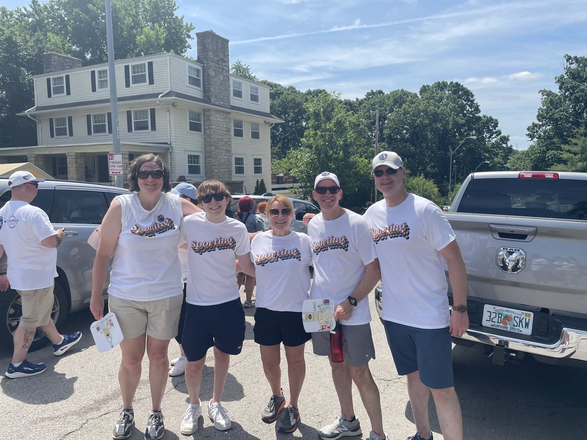 compassminerals's tweet photo. Check out our #OverlandPark employees celebrating #Pride! They walked with @SportingKC in the #KCPrideFest parade and hosted a booth. #EveryoneMatters #ClearlyEssential #EssentialAndEqual https://t.co/LTZHsdRA4H